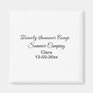 Familien-Camping-Urlaub benutzerdefiniert Name Dat Magnet
