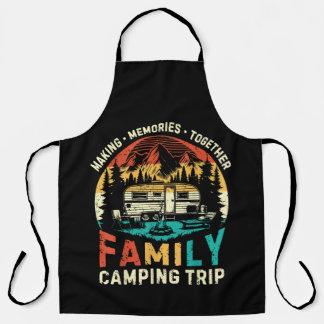Familien-Campingausflug, der gemeinsam Erinnerunge Schürze