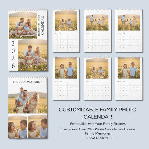 Familien Erinnerungen 2026 Foto-Kalender Für imm Kalender
