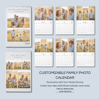 Familien Erinnerungen 2026 Foto-Kalender | Für imm Kalender