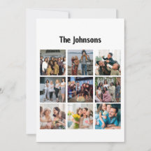 Familien Erinnerungen 9 Foto Raster Personalisiert