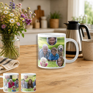 Familien-Erinnerungen Foto-Collage Feiertagsgesche Jumbo-Tasse