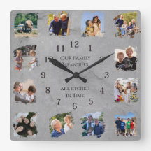 Familien Erinnerungen Foto-Collage Großeltern-Gesc