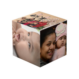 Familien Erinnerungen Personalisierter Foto-Würfel Würfel