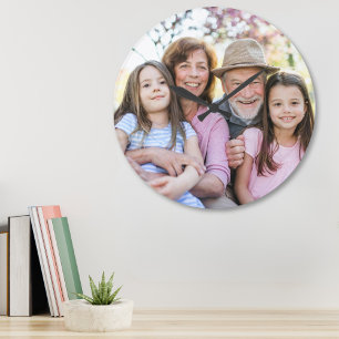 Familien-Erinnerungen Personalisiertes Großeltern- Große Wanduhr