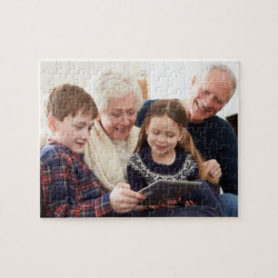 Familien Erinnerungen Personalisiertes Großeltern Puzzle