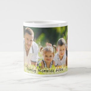 Familien-Erinnerungsfoto Weihnachtsgeschenk  Jumbo-Tasse