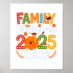 Familien-Erntedankfest 2025 Zeit Zusammen Verbrach Poster