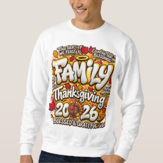 Familien-Erntedankfest 2026 Gesegnet und Dankbar H Sweatshirt