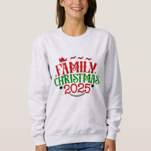 Familien-Feiertags-Outfits für den Weihnachtsmorge Sweatshirt