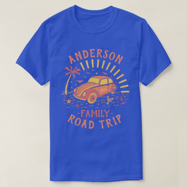 Familien-Ferien-Straßen-Reise-Auto | T-Shirt (Design vorne)