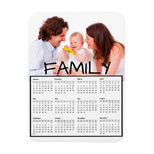Familien-Foto Perosnalized 2018 Kalender-Magnet Magnet