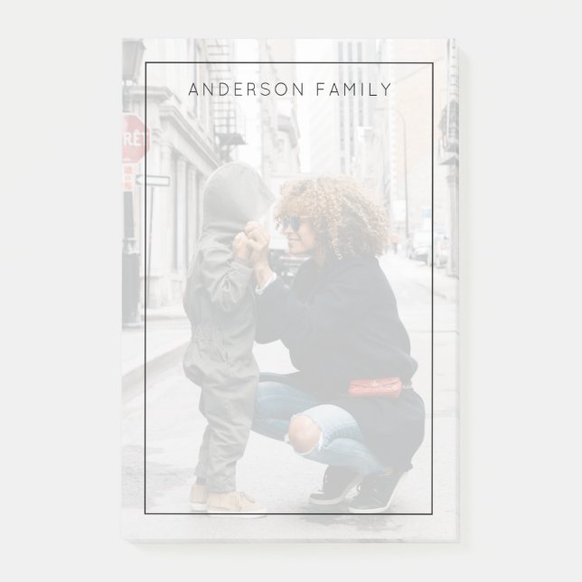 Familien-Foto Post-it Klebezettel (Vorderseite)