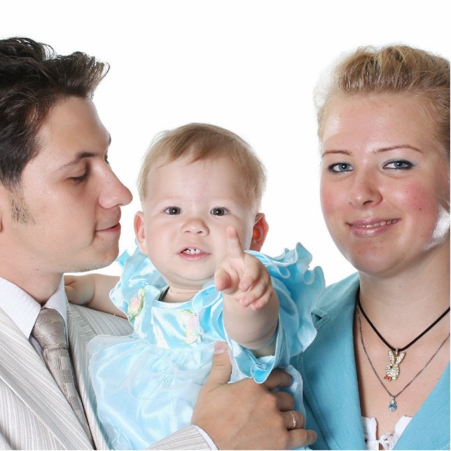 Familien-Foto-Skulptur Freistehende Fotoskulptur (Vorne)