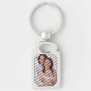 Familien-Fotografie-Porträt-Geschenk-Schablone Schlüsselanhänger