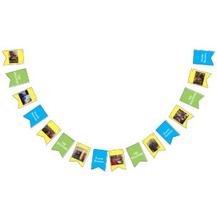 Familien-Fotos des Familien-Wiedersehen- und Wimpelkette