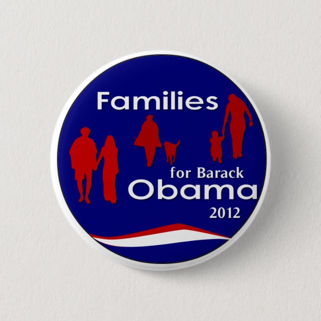 Familien für Barack Obama 2012 Button (Vorderseite)