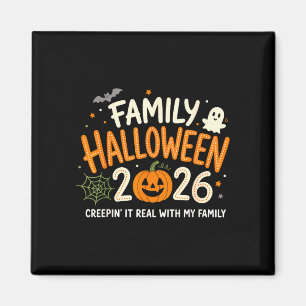 Familien-Halloween 2026 lustiger Kürbis-Geist grus Magnet