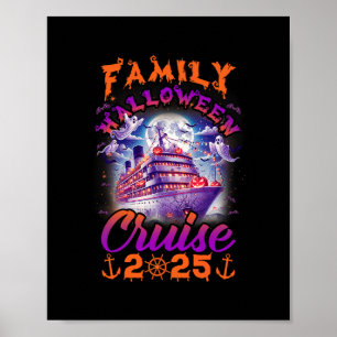 Familien-Halloween-Kreuzfahrt 2025 passende Famili Poster