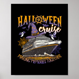Familien-Halloween-Kreuzfahrt passendes Familien-K Poster