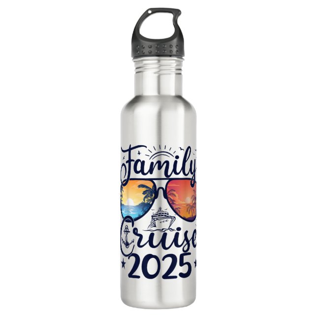 Familien-Kreuzfahrt 2025 Sommerferien - Matching F Edelstahlflasche (Vorderseite)