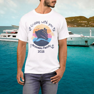 Familien-Kreuzfahrt Blues Personalisieren T-Shirt