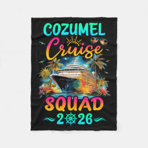 Familien-Kreuzfahrt-Gruppe Cozumel 2026 Sommerferi Fleecedecke