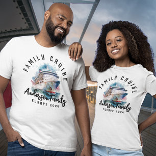 Familien-Kreuzfahrt-Shirts passende Urlaubs-Outfit T-Shirt