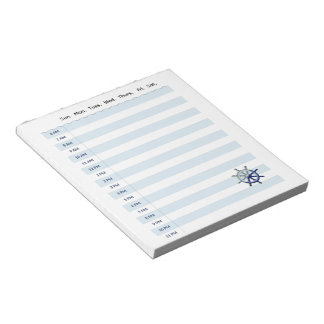 Familien-Kreuzfahrt-Tages-Kommunikations-Notizbloc Notizblock