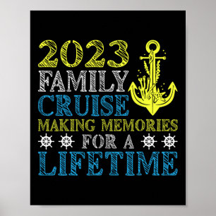 Familien-Kreuzfahrt-Urlaub Lustige Party Reise Sch Poster