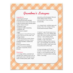 Familien-Lieblingsrezept Retro - Lasagne Fotodruck