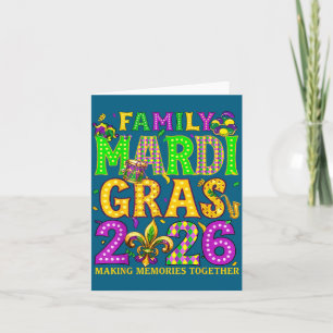 Familien Mardi Gras 2026 Erinnerungen Crew Squad Karte