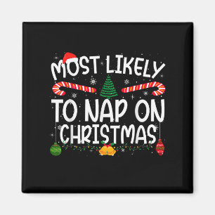 Familien-Matching Weihnachten am ehesten Nickerche Magnet