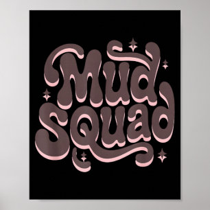 Familien-Matsch-Trupp extreme Lauf Matsch-Trupp ma Poster