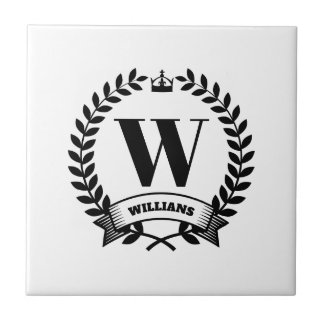 Familien-Monogramm Fliese