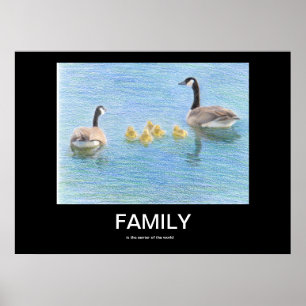 Familien-motivierend Plakat