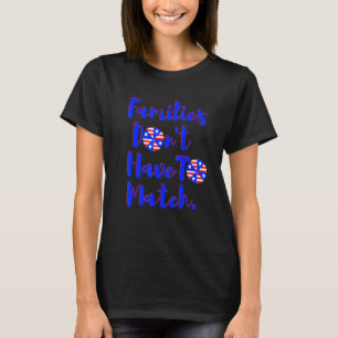 Familien müssen nicht mit der Flagge der USA übere T-Shirt