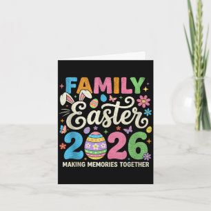 Familien-Ostern 2026 passendes Outfit Erinnerungen Karte