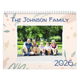 Familien-Personalisiertes Foto 2026 Kalender