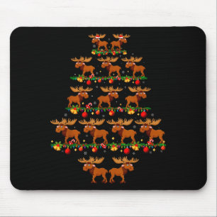 Familien-Pyjama-Sets Weihnachten passend Elch Xmas Mousepad