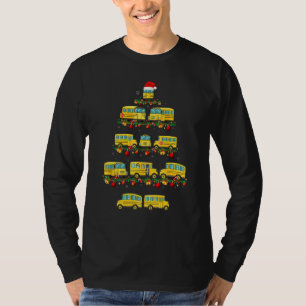 Familien-Pyjama-Sets Weihnachten passend Schulbus T-Shirt
