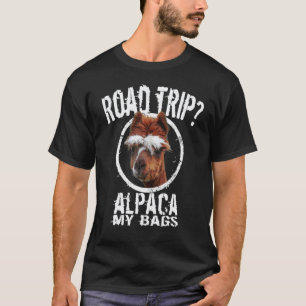 Familien-Roadtrip Alpaka Lama Männer Frauen Kind T-Shirt