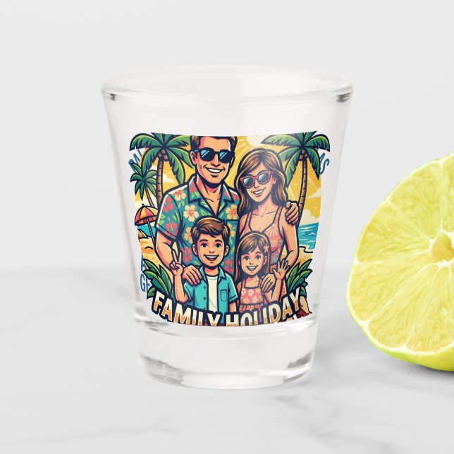 FAMILIEN-SCHUSS SCHNAPSGLAS (Vorderseite)