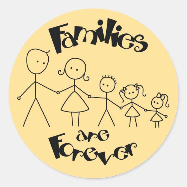 Familien sind Forever Stickers (Vorderseite)