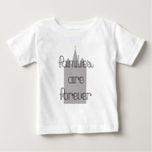 Familien sind für immer Mormonische Tempel der HLT Baby T-shirt