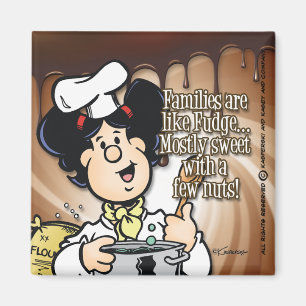 Familien sind wie Fudge Magnet