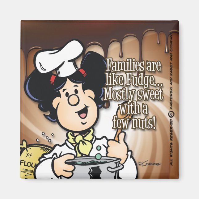 Familien sind wie Fudge Magnet (Vorne)