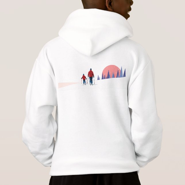 Familien-Ski  Hoodie (Rückseite)