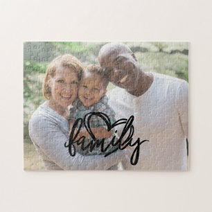 Familien Skript   Benutzerdefiniertes Familienfoto Puzzle