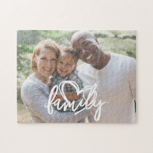 Familien Skript   Benutzerdefiniertes Familienfoto Puzzle